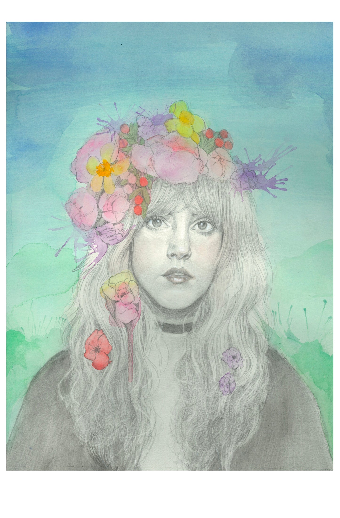 Framed Art Piece - Stevie Nicks Portrait