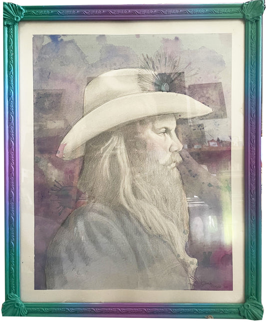Framed Art Piece - Chris Stapleton Portrait