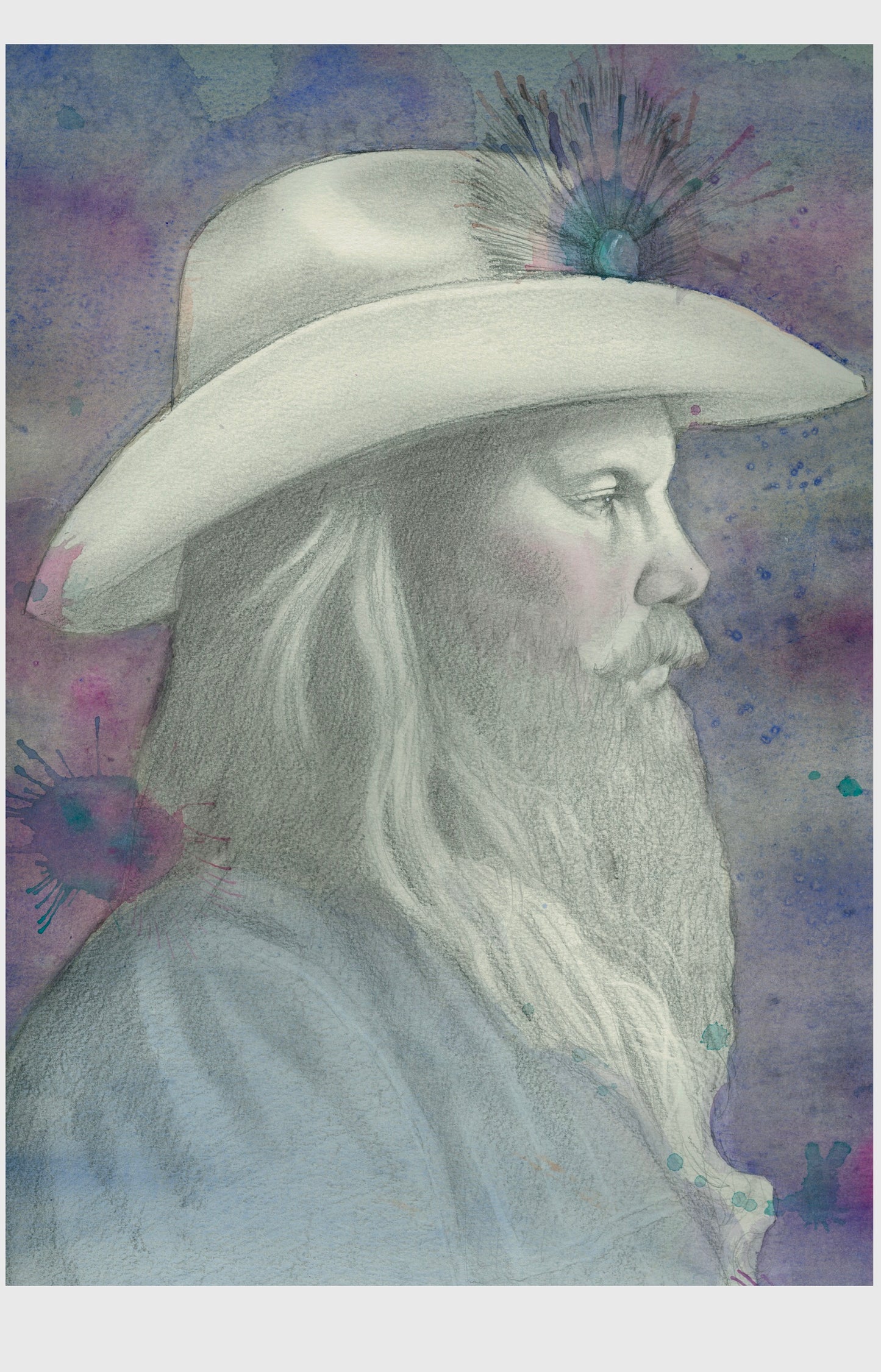 Framed Art Piece - Chris Stapleton Portrait