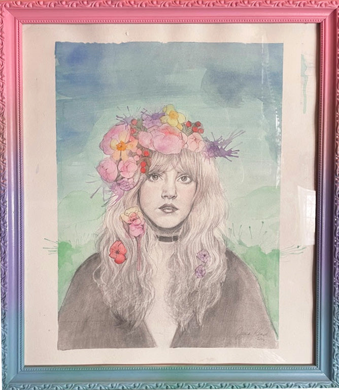 Framed Art Piece - Stevie Nicks Portrait