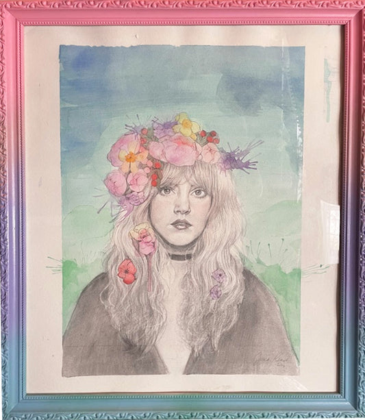 Framed Art Piece - Stevie Nicks Portrait