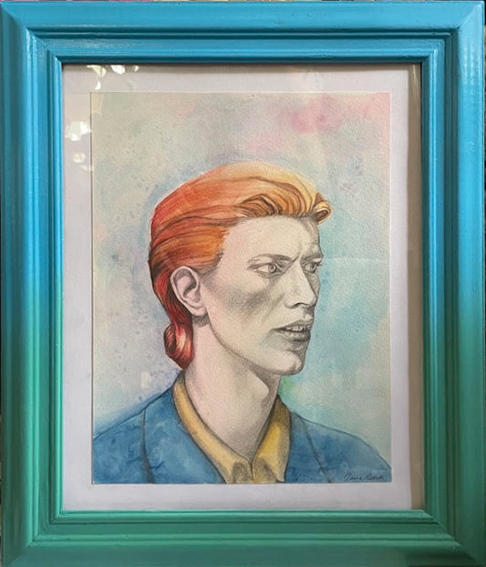 Framed Art Piece - David Bowie Portrait